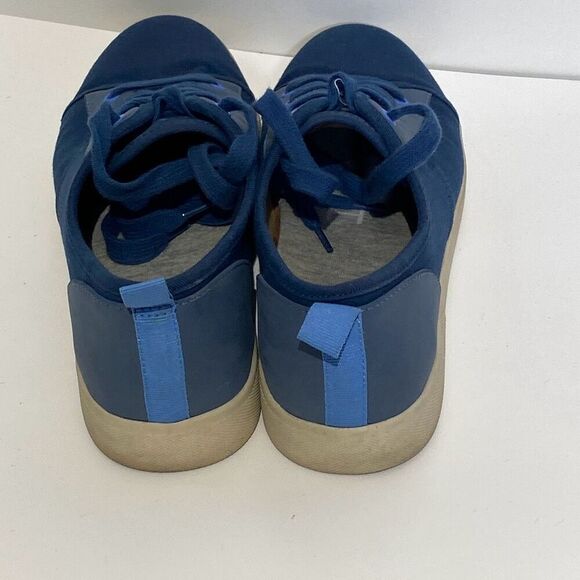 Vionic Pisces Blue Canvas Sneakers Lace Up Casual Shoes - Women's Size Size 8 - Picture 5 of 9